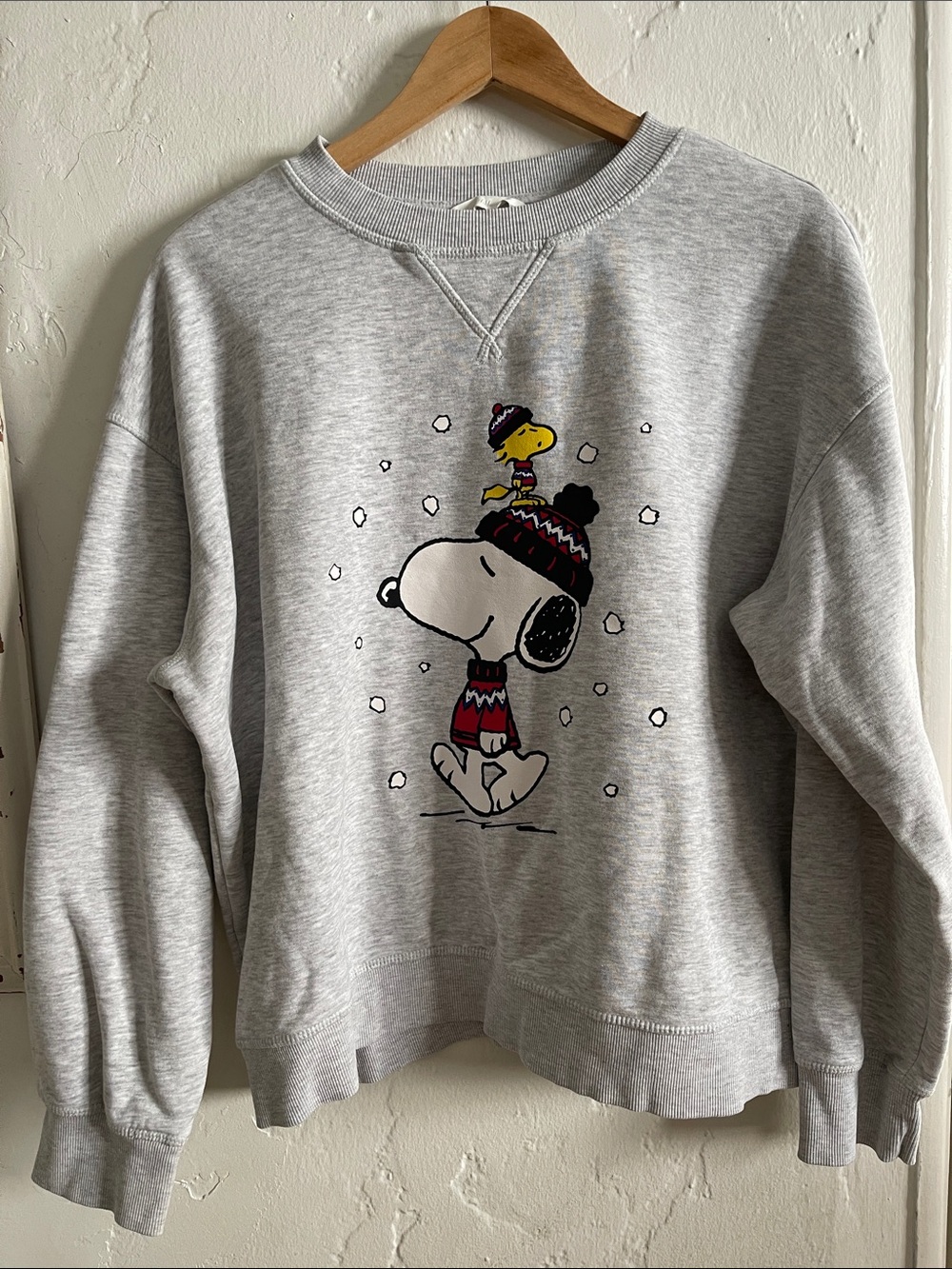 Grey Snoopy & Woodstock Sweatshirt